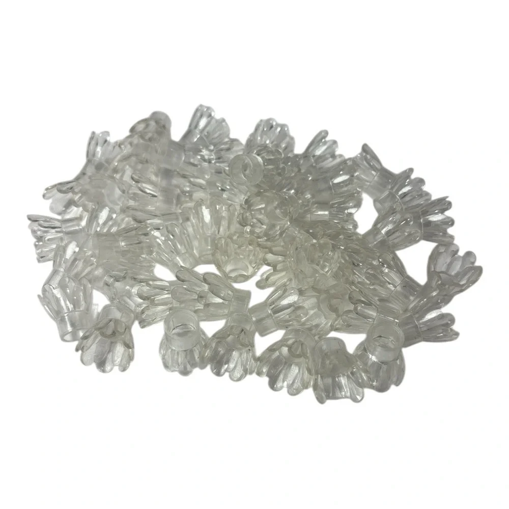 55 Vintage Plastic Flower Daisy Tulip Reflector Covers Christmas String Lights